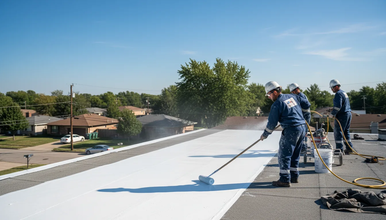 Commercial roof coating in Stoutsville, MO near me